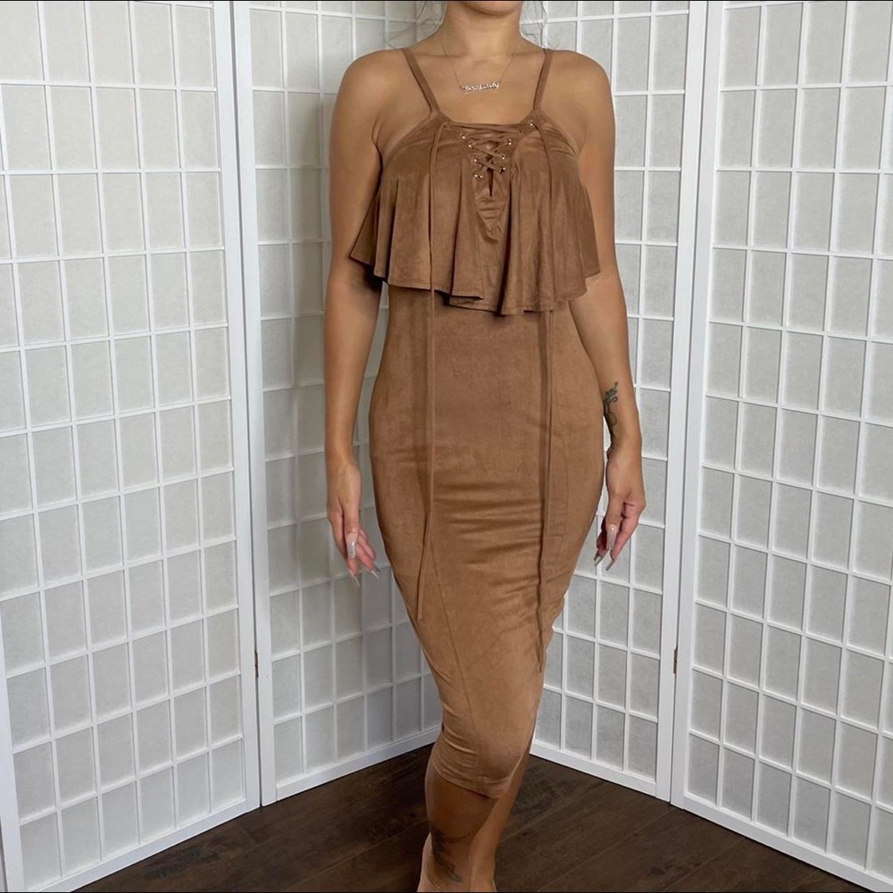 House of CB Brown Dress